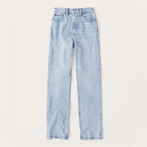 Abercrombie The 90s Straight Ultra High Rise Jean